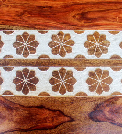 Dining Table Traditional Set with Four Handcrafted Wooden Chairs and Table - Image 13