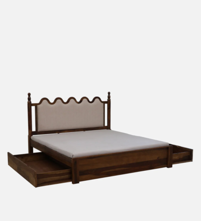 Nest Sheesham Wood Bed With Drawer Storage By Sarve Furniture - Image 6