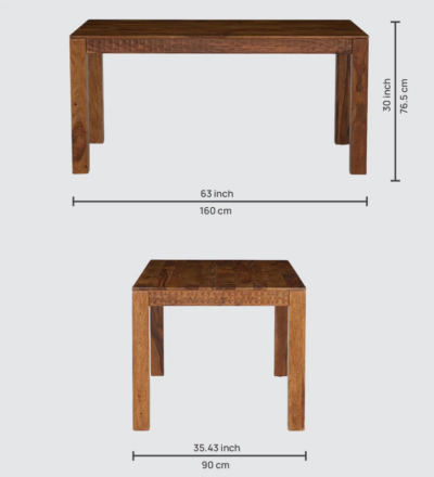 Dining Set for Kitchen Corners with 6 Chairs and Square Wooden Table - Image 4