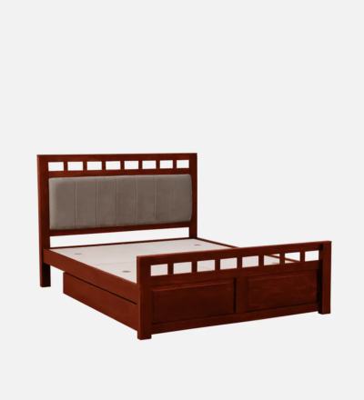 Classic Bedroom Wooden Bed with Headboard Design and Drawers Storage System - Image 6