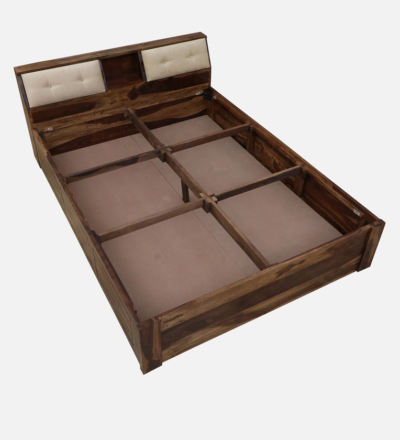 Cuddle Sheesham Wood Bed With Box Storage By Sarve Furniture - Image 7