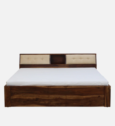 Cuddle Sheesham Wood Bed With Box Storage By Sarve Furniture - Image 6