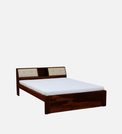 Coastal Sheesham Wood Bed With Headboard Storage By Sarve Furniture - Image 7