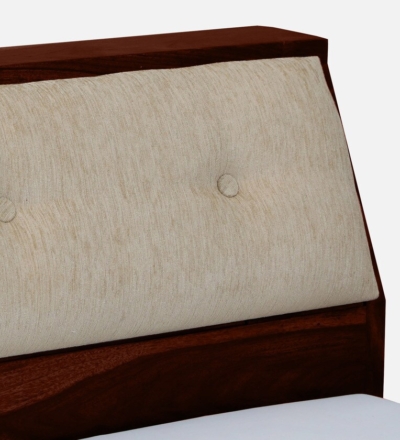 Coastal Sheesham Wood Bed With Headboard Storage By Sarve Furniture - Image 9