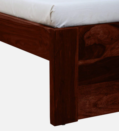 Coastal Sheesham Wood Bed With Headboard Storage By Sarve Furniture - Image 11