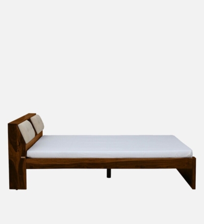 Vintage Sheesham Wood Bed With Headboard Storage By Sarve Furniture - Image 5