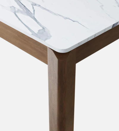 Elegant Solid Dining Set with Compact Table and Premium Backrest Seating Options - Image 7