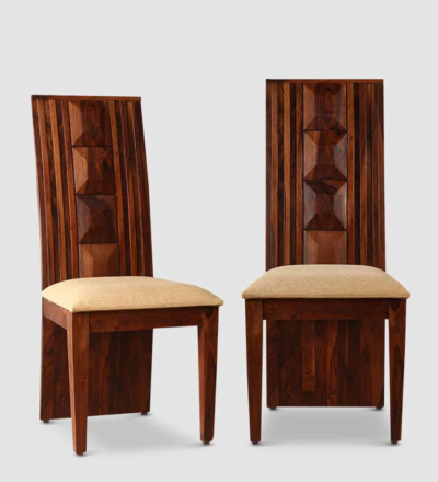 Roodrow Sheesham Wood Dining Chair in Honey Finish Set Of 2 - Image 4
