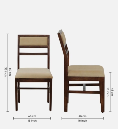Contemporary Sheesham Dining Set with Designer Legs and Upholstered Cushions - Image 4
