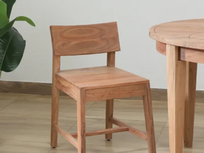 Ven Acacia Wood Dining Chair in Natural Finish