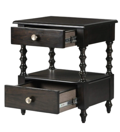 Sheesham Wood Nightstand with Polished Finish and Soft-Close Drawer Mechanism - Image 5
