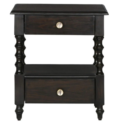 Sheesham Wood Nightstand with Polished Finish and Soft-Close Drawer Mechanism - Image 3