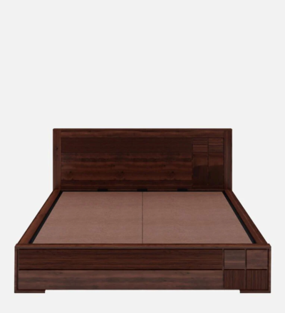 Forest Wooden Bed With Hydraulic Storage By Sarve Furniture - Image 4