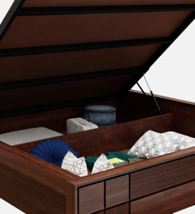 Forest Wooden Bed With Hydraulic Storage By Sarve Furniture - Image 10