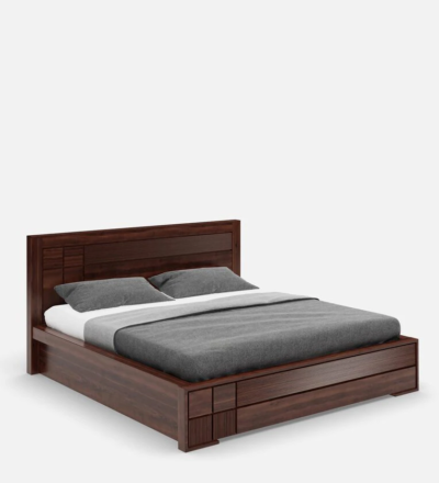 Forest Wooden Bed With Hydraulic Storage By Sarve Furniture - Image 9