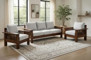 Imperial Heritage Solid Sheesham Wood Designer Sofa Set for Living Room by Sarve Furniture
