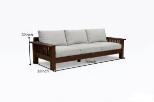Imperial Heritage Solid Sheesham Wood Designer Sofa Set for Living Room - Image 5