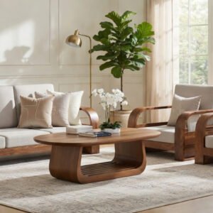 Mahaaja Urban Luxe Solid Wood Sofa Set With Integrated Design Sarve Furniture