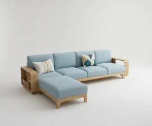 Royal Rajwada Solid Sheesham Wood Premium 5 Seater Sofa Set with Carving - Image 3