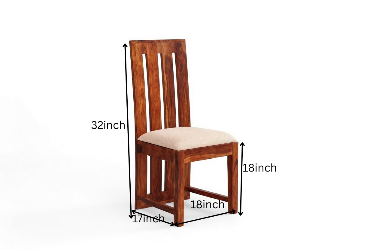 Royal Solid Sheesham Wood 6 Seater Dining Table Set - Image 7