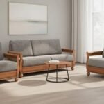 Classic Elegance Solid Sheesham Wooden Sofa Set with Premium Cushion Support for Living Room