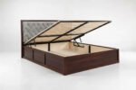 Dynasty Solid Sheesham Wood Premium Bed with Finish - Image 4