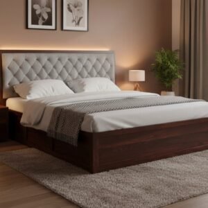 Dynasty Solid Sheesham Wood Premium King Size Bed with Storage by Sarve Furniture