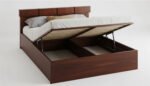 Elegance Solid Sheesham Wood Luxury King Bed With Storage - Image 9