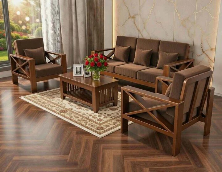 Solid Sheesham Wood Luxury Sofa Set - Grand Dynasty | Sarve Furniture Grand Dynasty Solid Sheesham Wood Luxury Sofa Set by Sarve Furniture