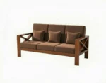 Grand Dynasty Solid Sheesham Wood Luxury Sofa Set - Image 3