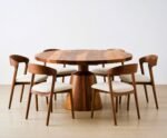 Rajsi Elegance Solid Sheesham Wood Dining Table Set with Classic Finish - Image 6