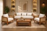 Heritage Premium Wooden Sofa Set for Living Room (2)