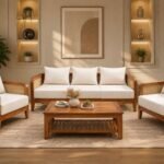 Heritage Premium Wooden Sofa Set for Living Room (2)