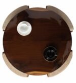Heritage smart solid sheesham wood coffee table with hidden seating stools - Image 3