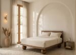 Heritage solid sheesham wood designer bed for luxury bedroom interior