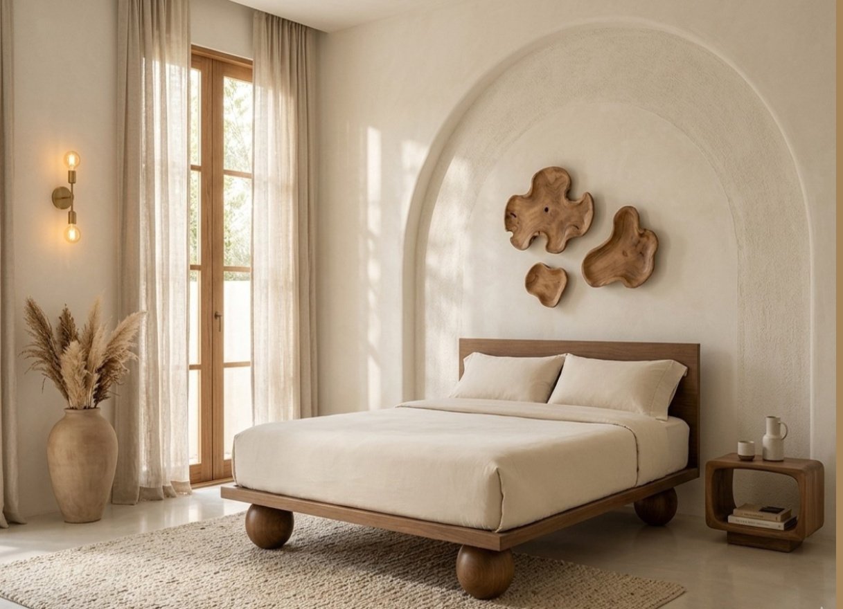 Heritage Solid Sheesham Wood Designer Bed for Luxury Bedroom Heritage solid sheesham wood designer bed for luxury bedroom interior