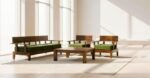 Heritage Solid Sheesham Wood Luxury Sofa Set with Modern Finish - Image 8