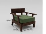 Heritage Solid Sheesham Wood Luxury Sofa Set with Modern Finish - Image 4