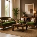 Heritage Solid Sheesham Wood Luxury Sofa Set with Modern Finish