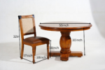Imperial RoundCraft Solid Wood Dining Table Set for Modern Homes - Image 5