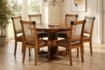 Imperial RoundCraft Solid Wood Dining Table Set for Modern Bedroom or Dining Room by Sarve Furniture