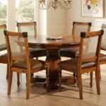 Imperial RoundCraft Solid Wood Dining Table Set for Modern Bedroom or Dining Room by Sarve Furniture