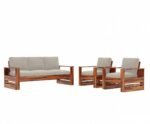 Luxe Solid Sheesham Wood Premium Seating Sofa Set with Modern Finish for Home - Image 7