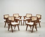 Maharaja CaneCraft Solid Sheesham Wood Round 6 Seater Dining Set for Dining Room - Image 7