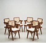 Maharaja CaneCraft Solid Sheesham Wood Round 6 Seater Dining Set for Dining Room - Image 2