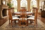 Maharaja Circle Solid Sheesham Wood Luxury Round Dining Set by Sarve Furniture