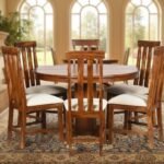 Maharaja Circle Solid Sheesham Wood Luxury Round Dining Set by Sarve Furniture