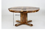 Maharaja Circle Solid Sheesham Wood Luxury Round Dining Set - Image 5
