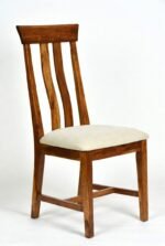 Rajsi Solid Sheesham Wood 4 Seater Round Dining Set in Walnut Finish - Image 4