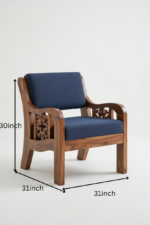 Maharaja Classic Solid Sheesham Wooden Premium Sofa Set for Living Room - Image 5
